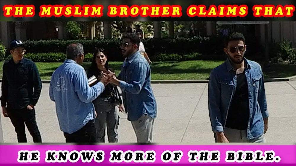 The Muslim brother claims that he knows more of the Bible/BALBOA PARK